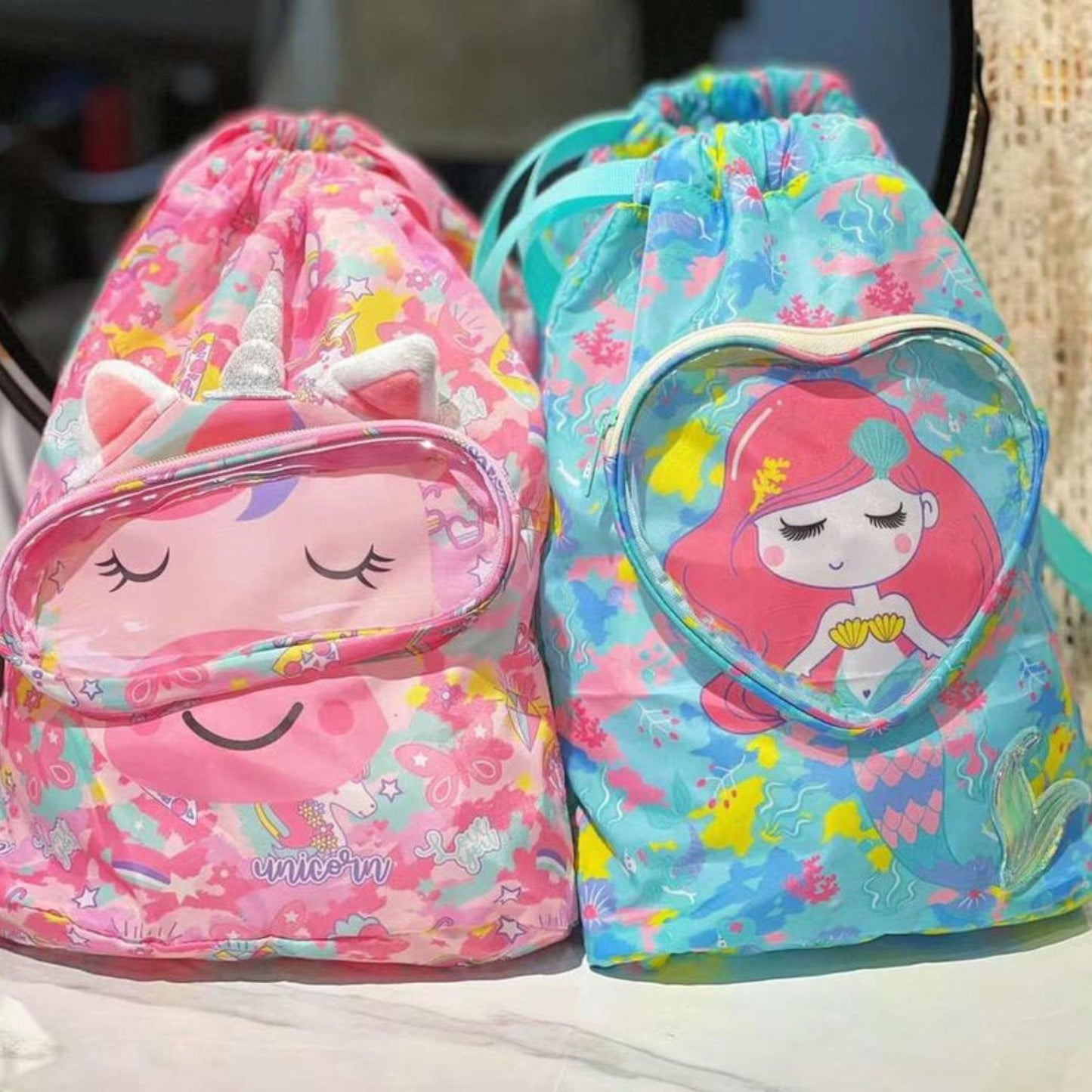 Vest Series Unicorn Theme Swim Bag