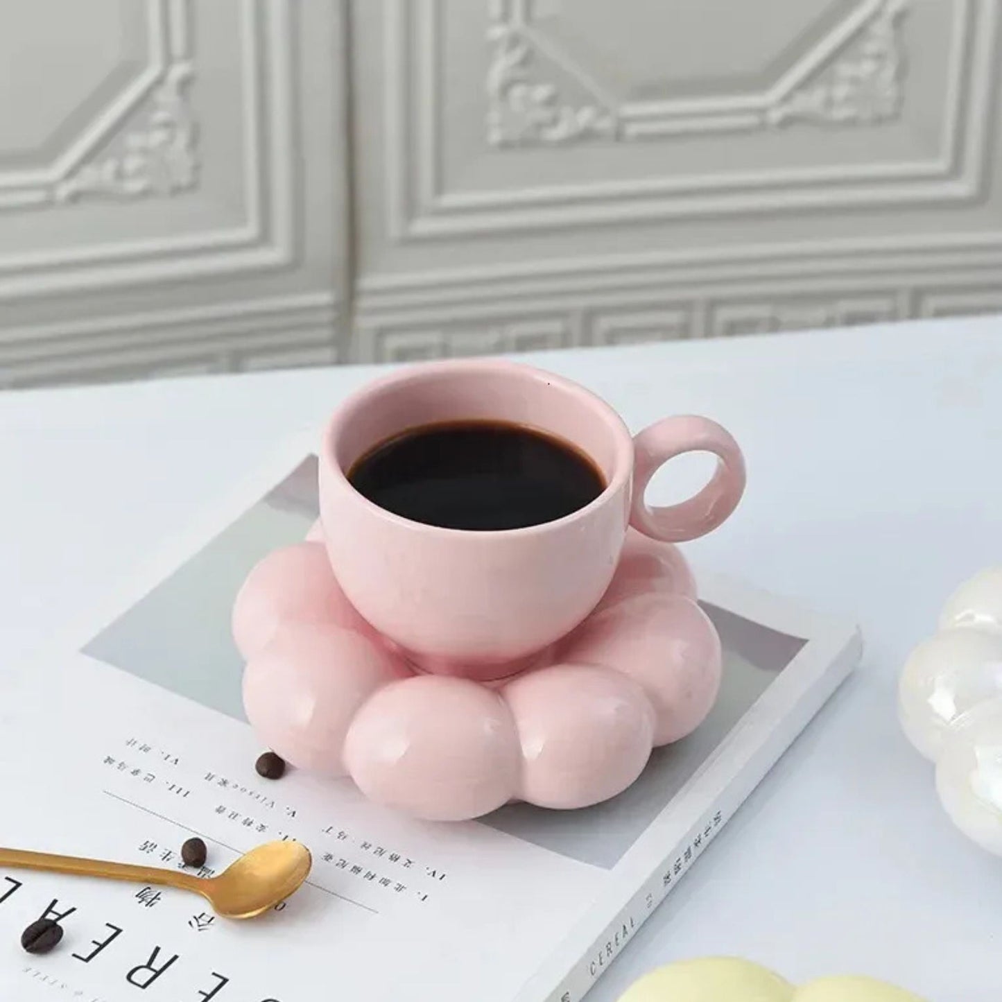 Adorable sunflower mug & saucer set