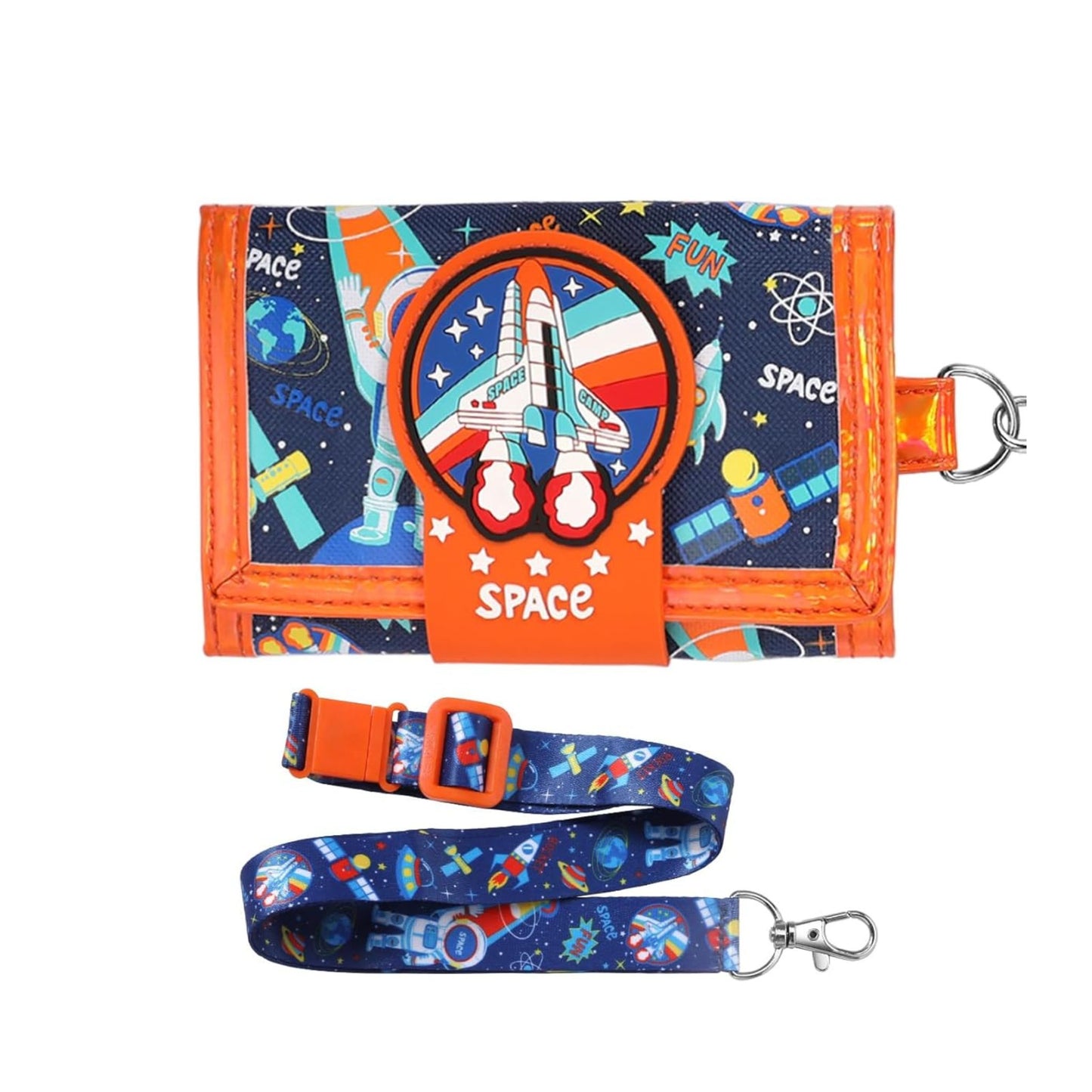 Vest series spaceship wallet with long strep