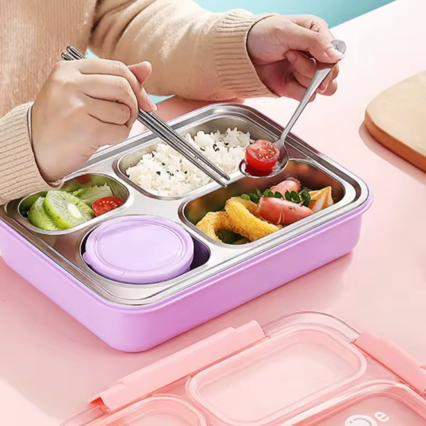 Smile bento lunch box