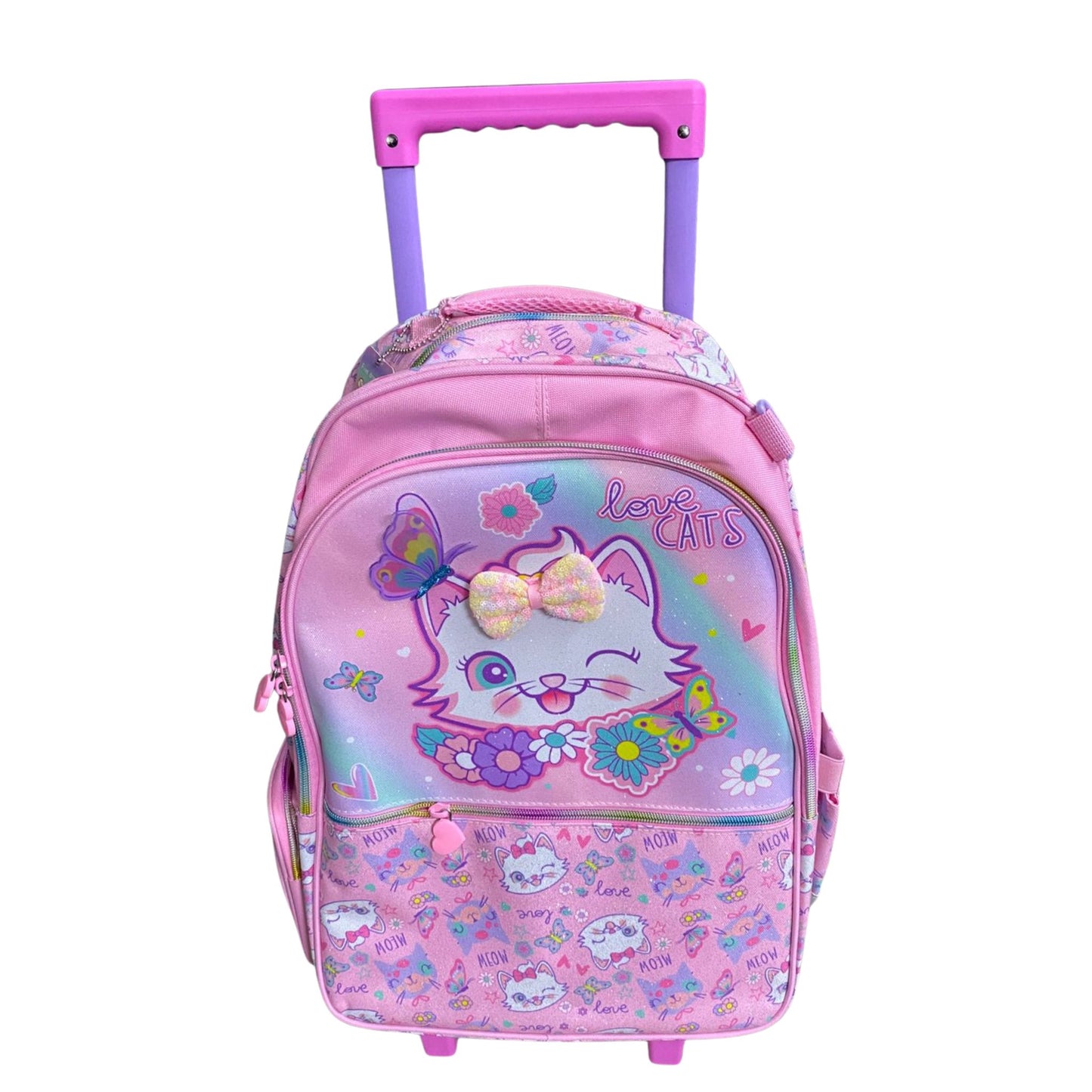 Vest series Cat Theme Trolley Backpack