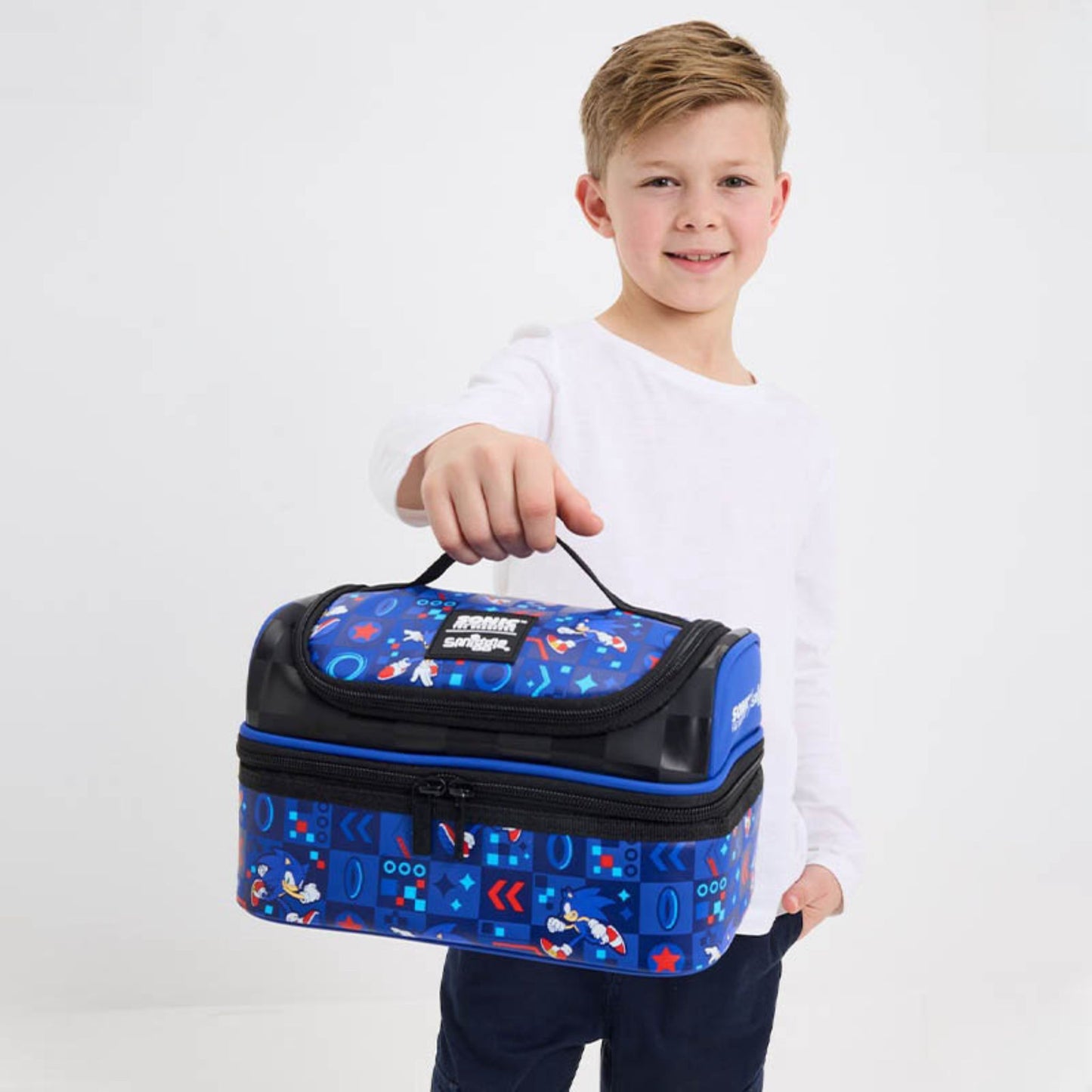 Smiggle Sonic theme lunch bag