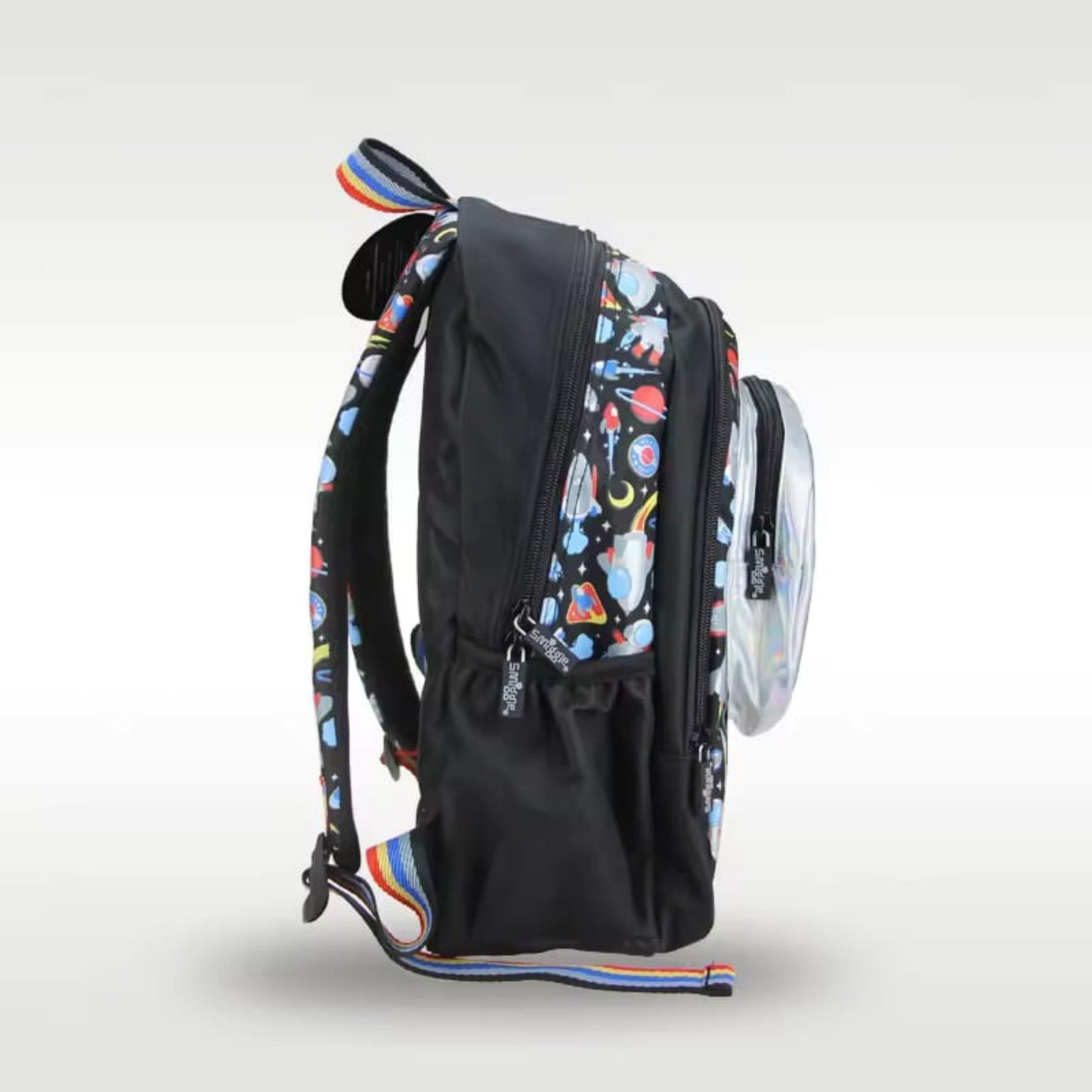 Smiggle Black Space theme backpack