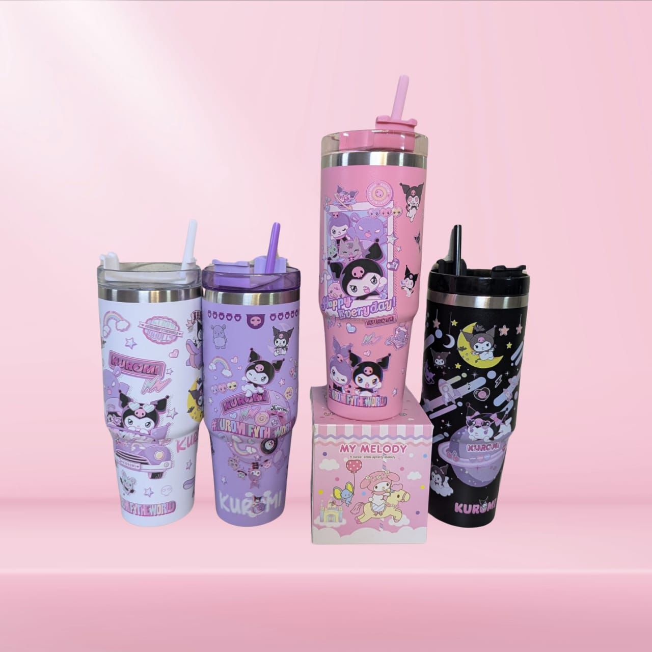 Kuromi straw style tumbler