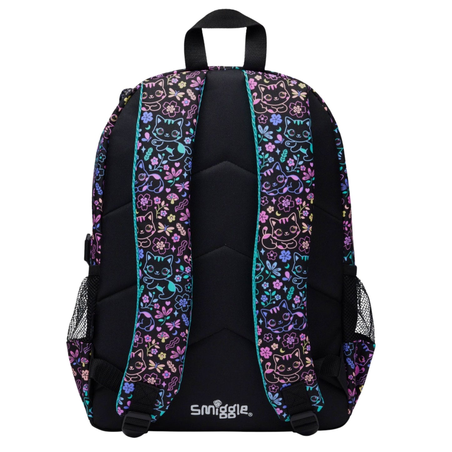 Smiggle open eye cat backpack