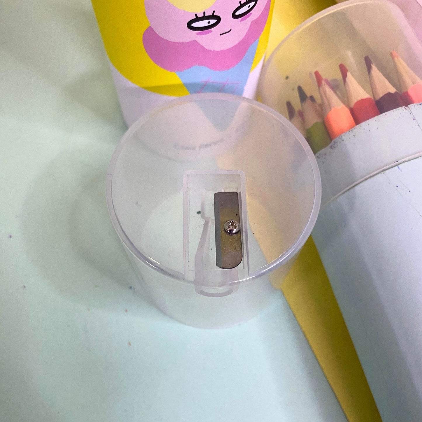 36 piece color pack with attached sharpener