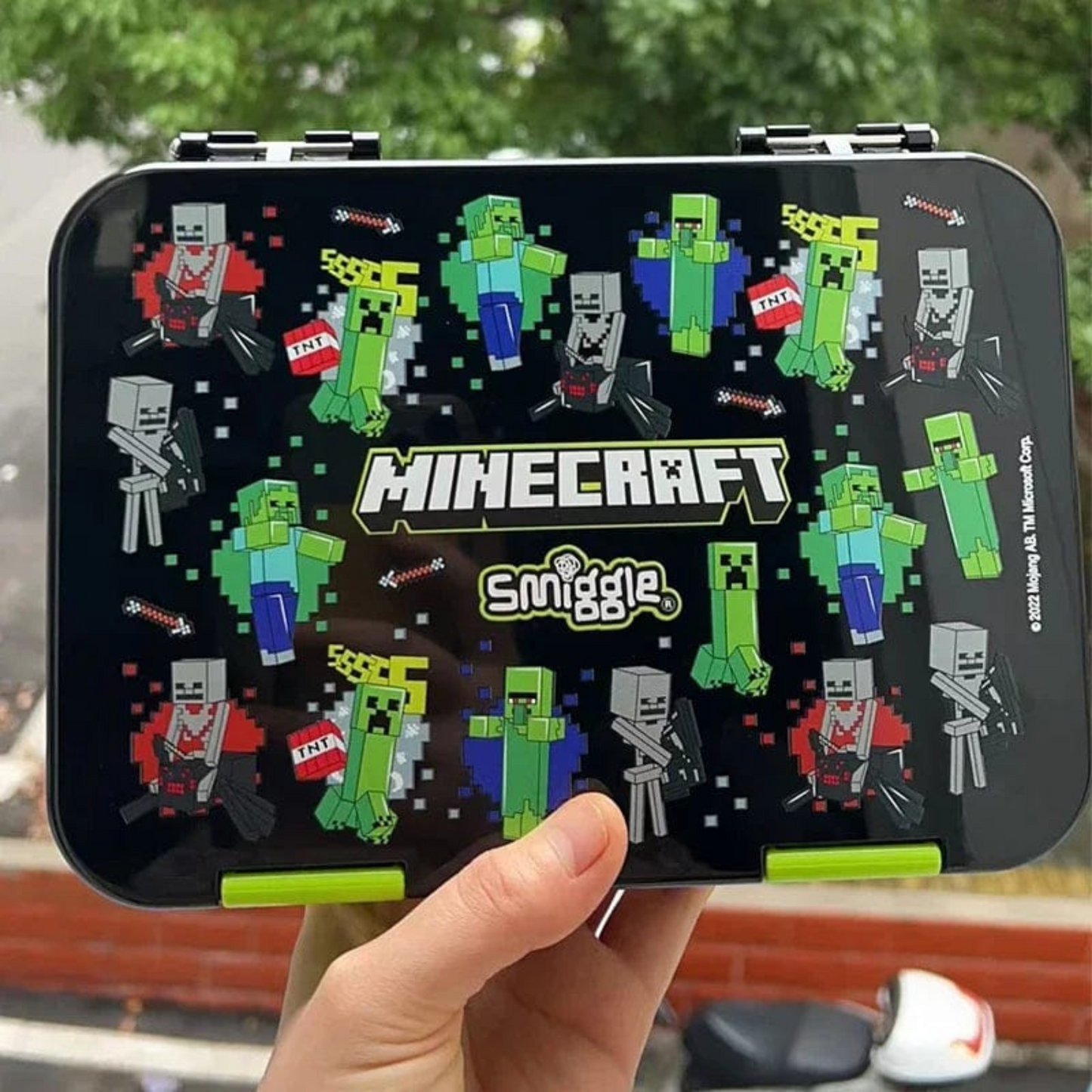 Smiggle Look Alike Mine Craft Theme Bento Lunch Box
