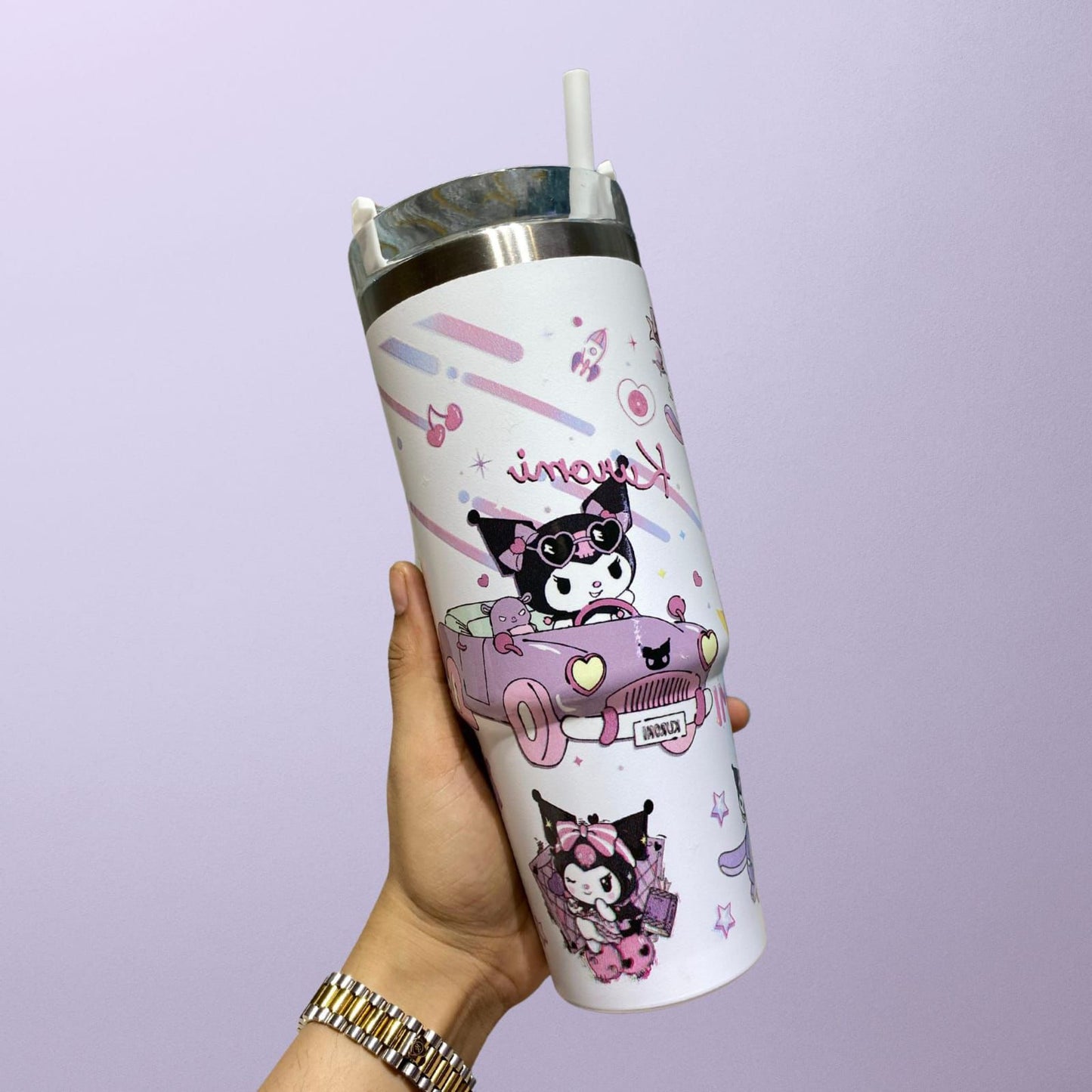 Kuromi straw style tumbler