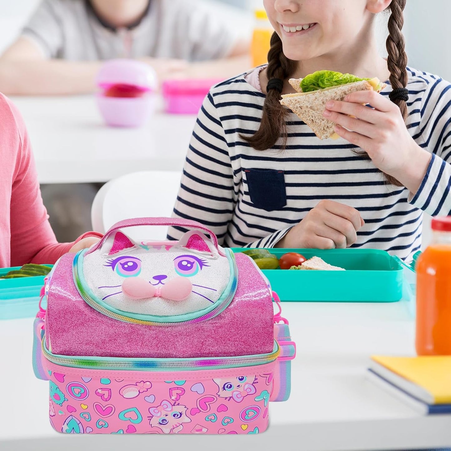 Vest Series Cat Theme Lunch Bag