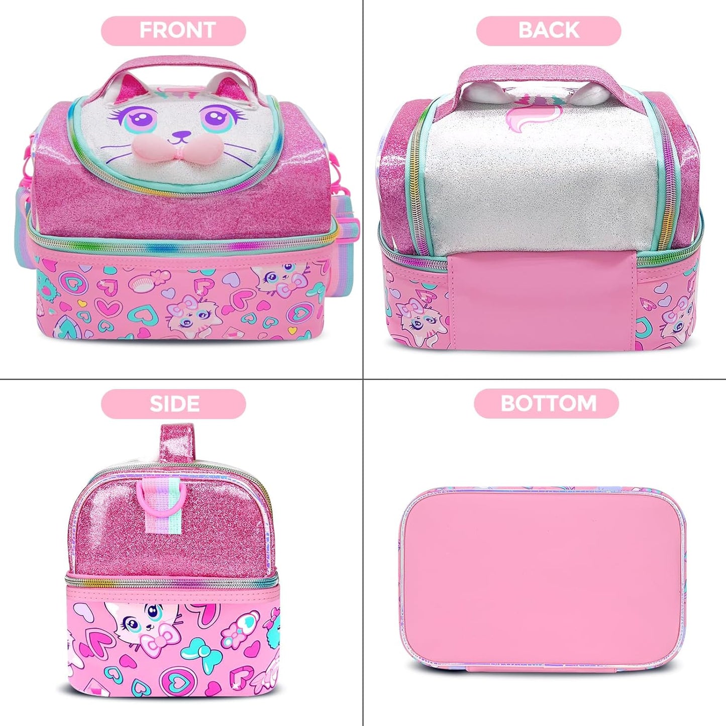 Vest Series Cat Theme Lunch Bag