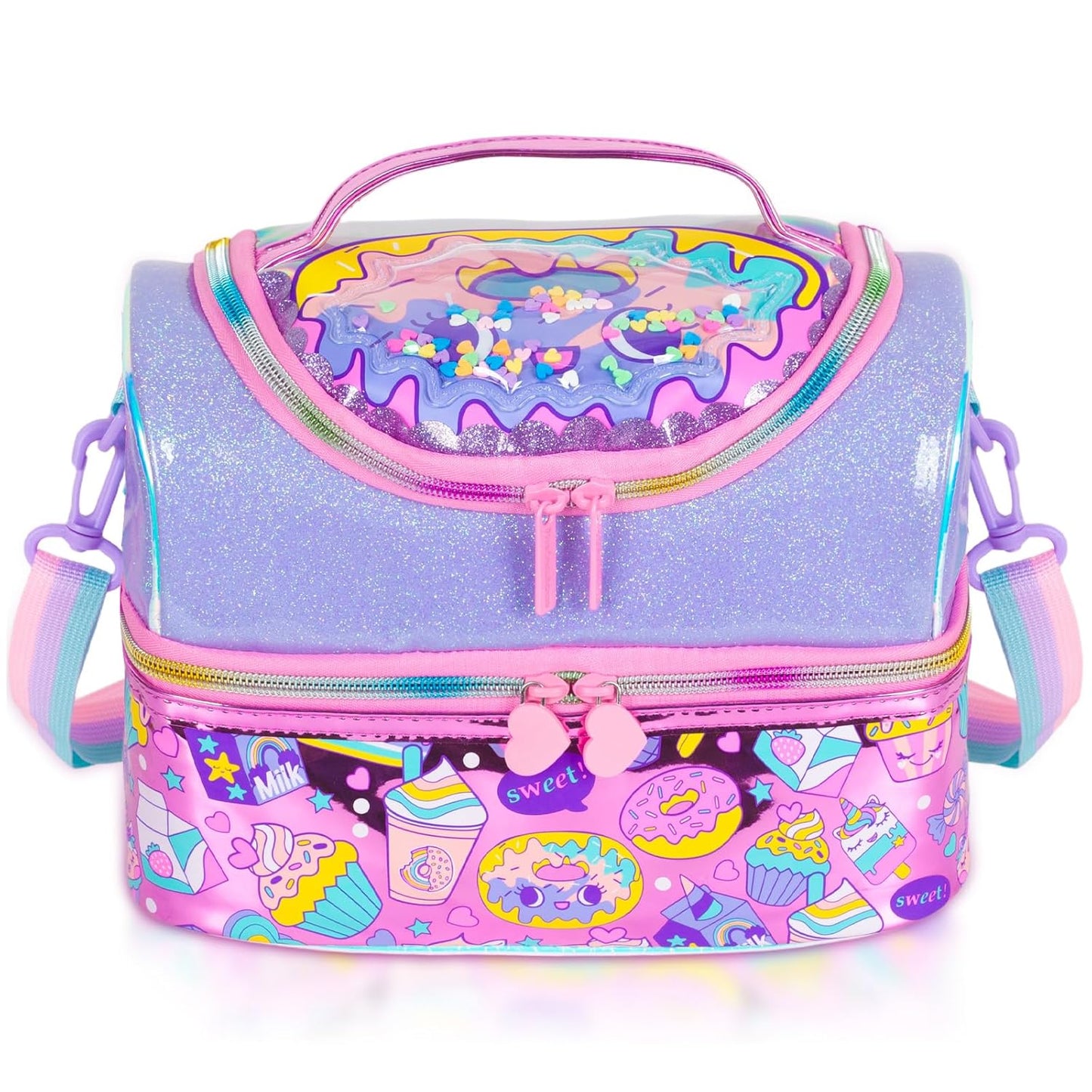 Vest Series Duffle Style Donut Theme Lunch Bag