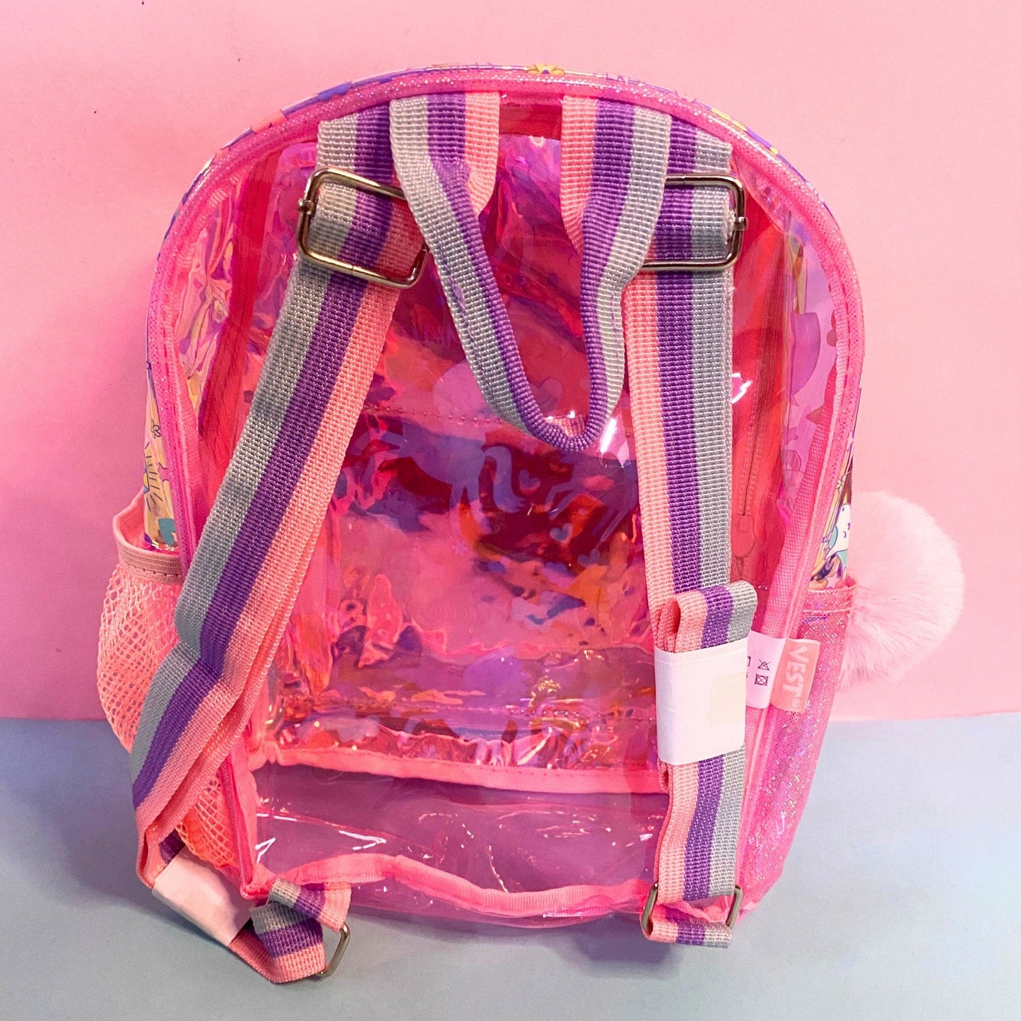 Holographic vest series unicorn picnic backpack