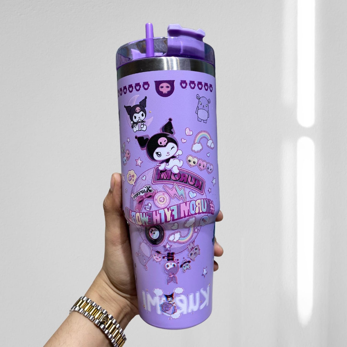 Kuromi straw style tumbler