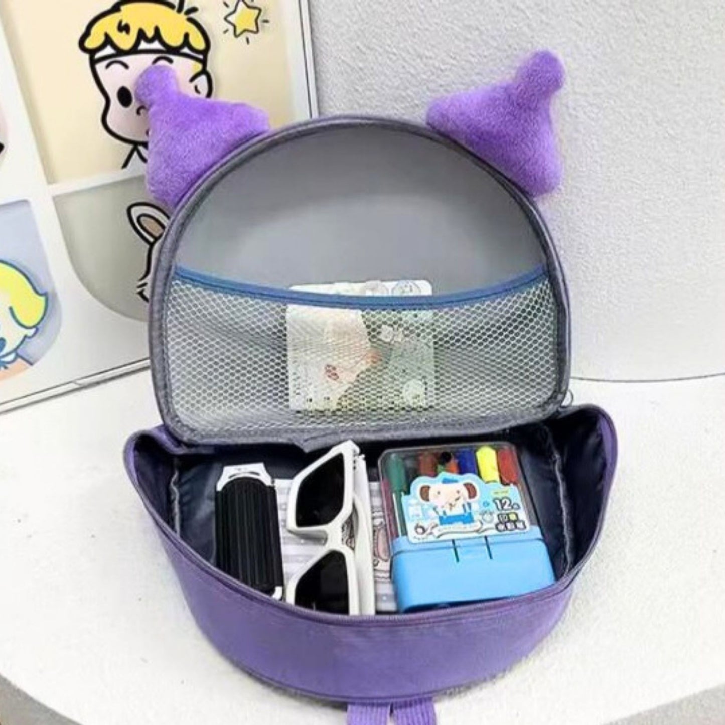 Hard shell kuromi picnic backpacks
