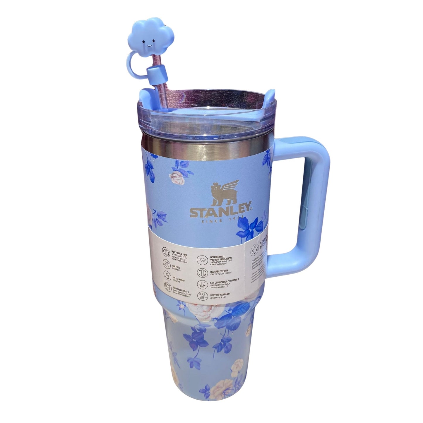 Stanley Blue Floral Tumbler