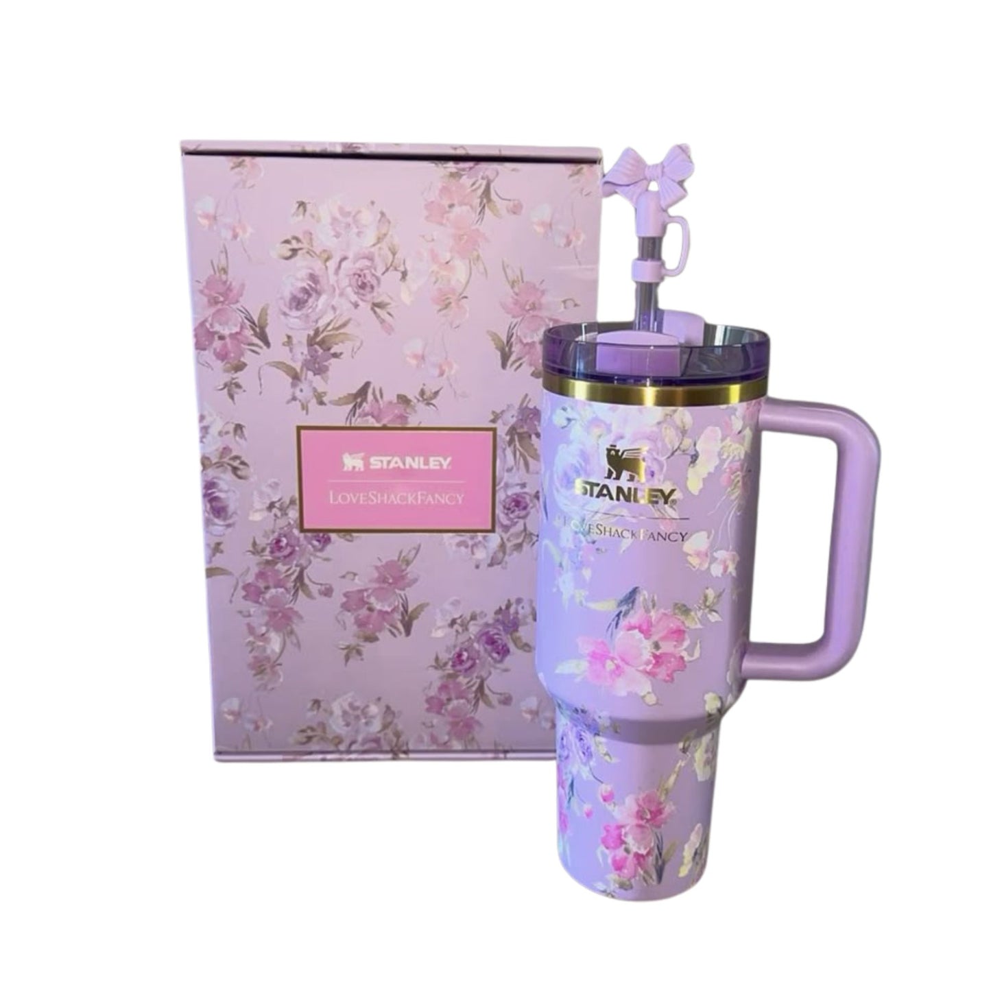 Stanley Purple Floral Tumbler