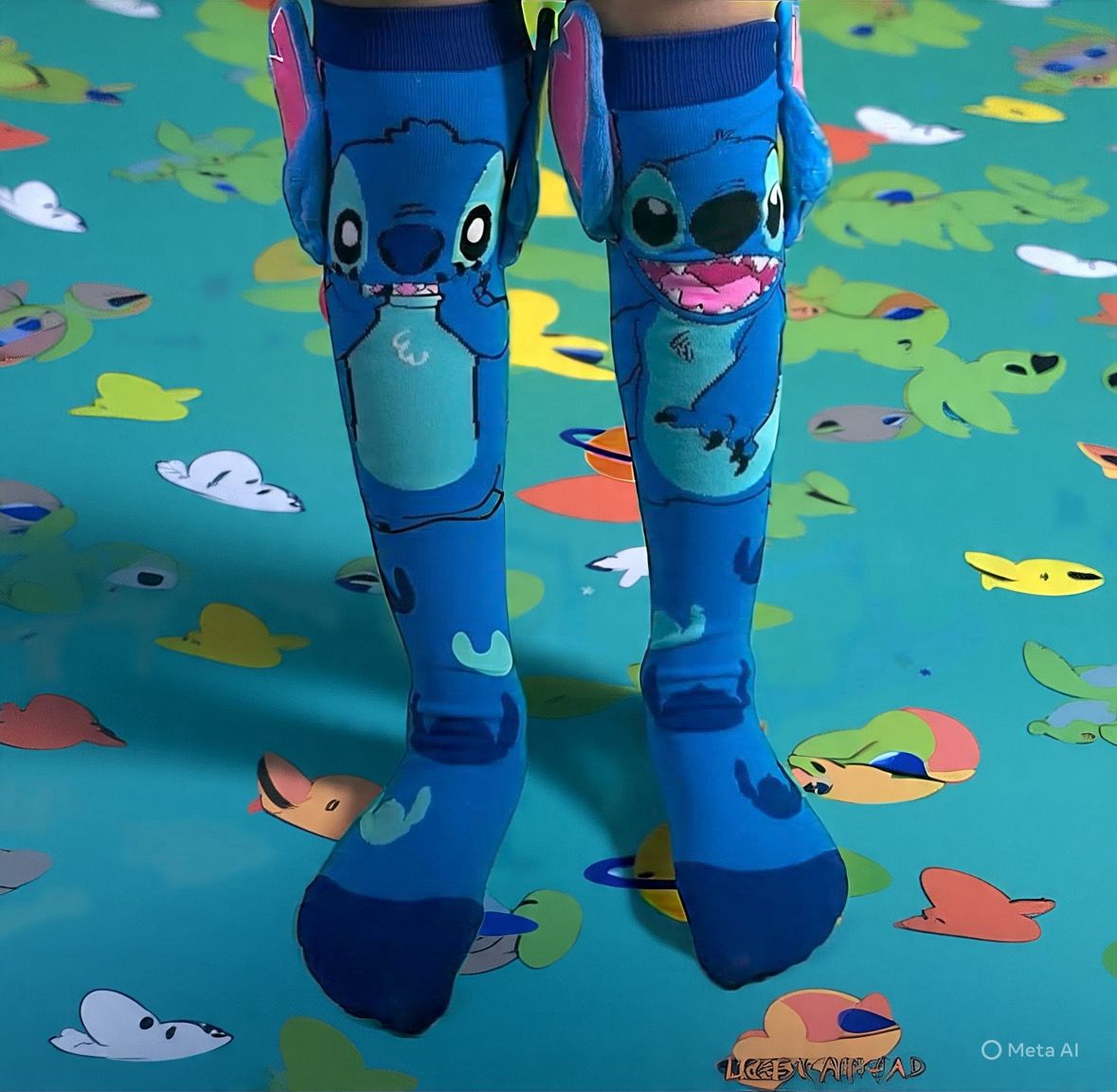 Stitch 3D Long Socks