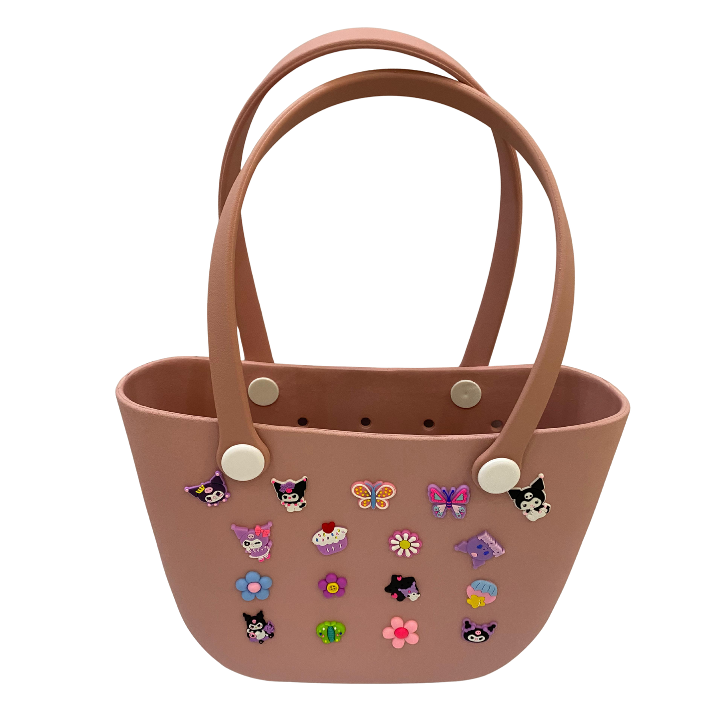 Nude Pink Croc Tote Bag