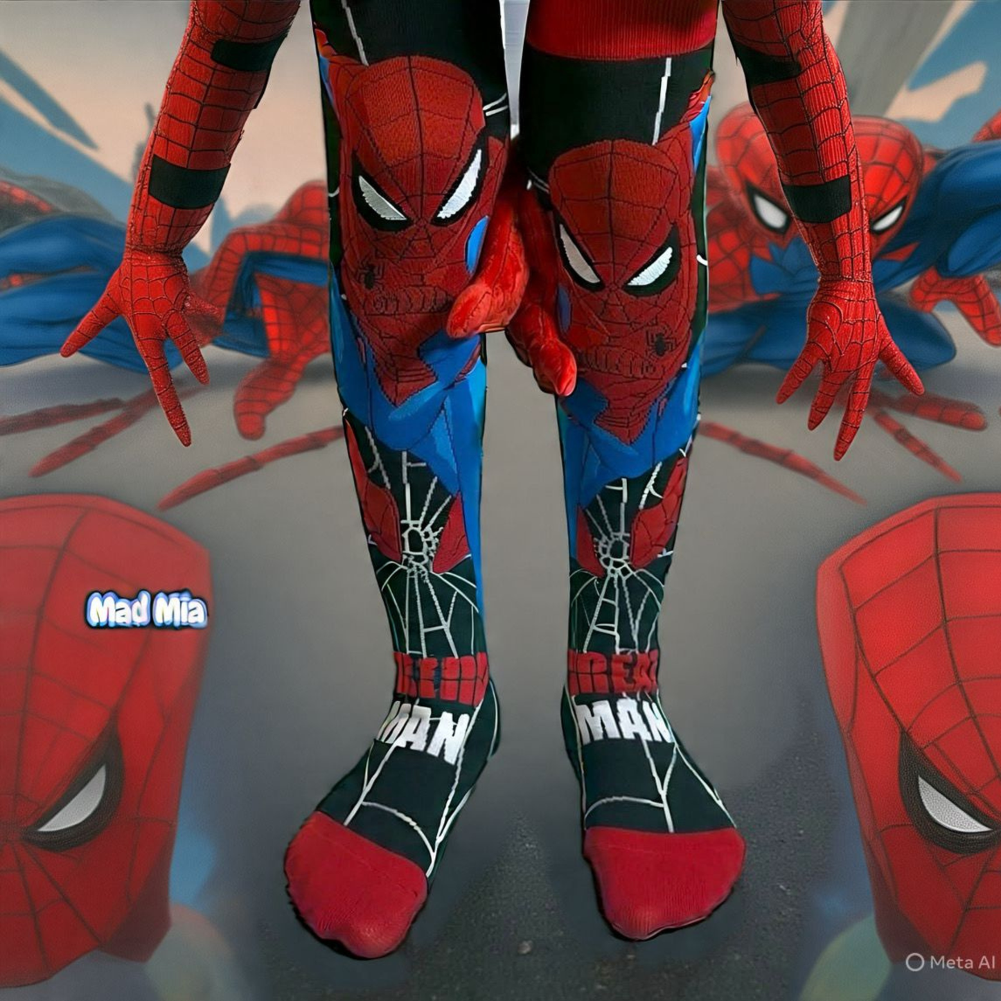Spider-Man 3D Long Socks