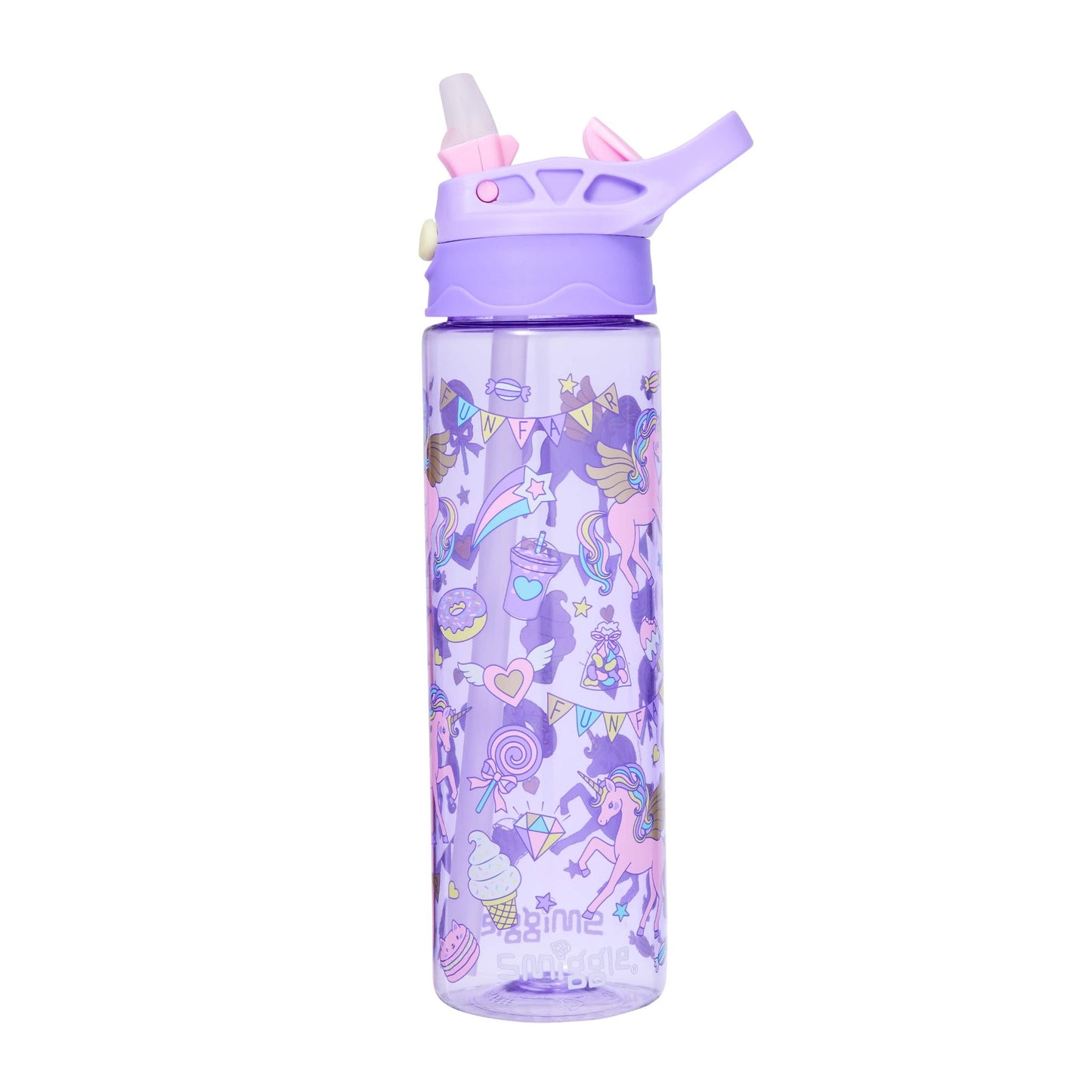 Smiggy Purple Unicorn Theme Bottle