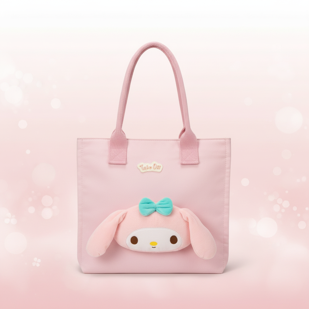 Sanrio Stuffed Character Tote Bags