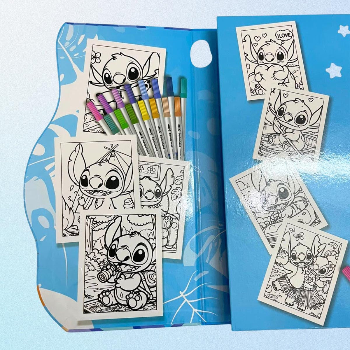 Variant 2 kids colouring book activity with 16 dual nip markers and drawing book