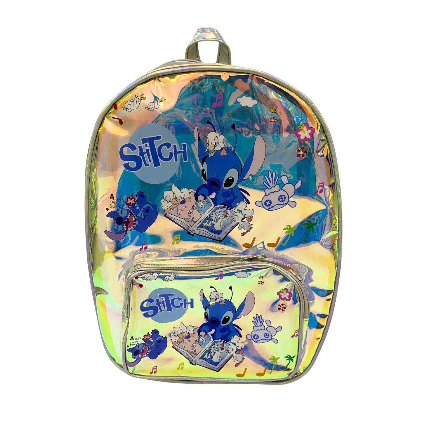 Holographic Stitch Theme Backpack