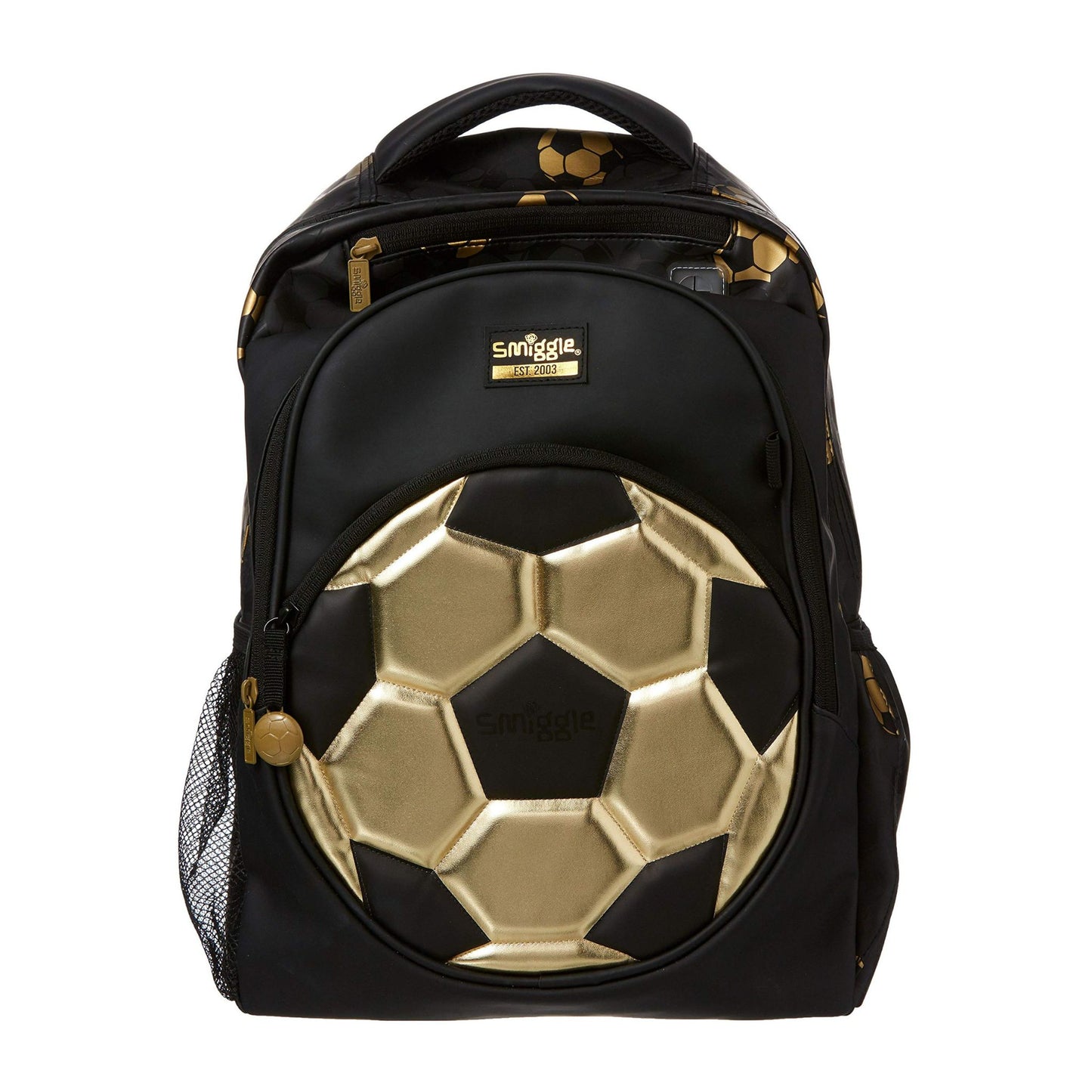 Smiggle Black and Sold Ball Backpack