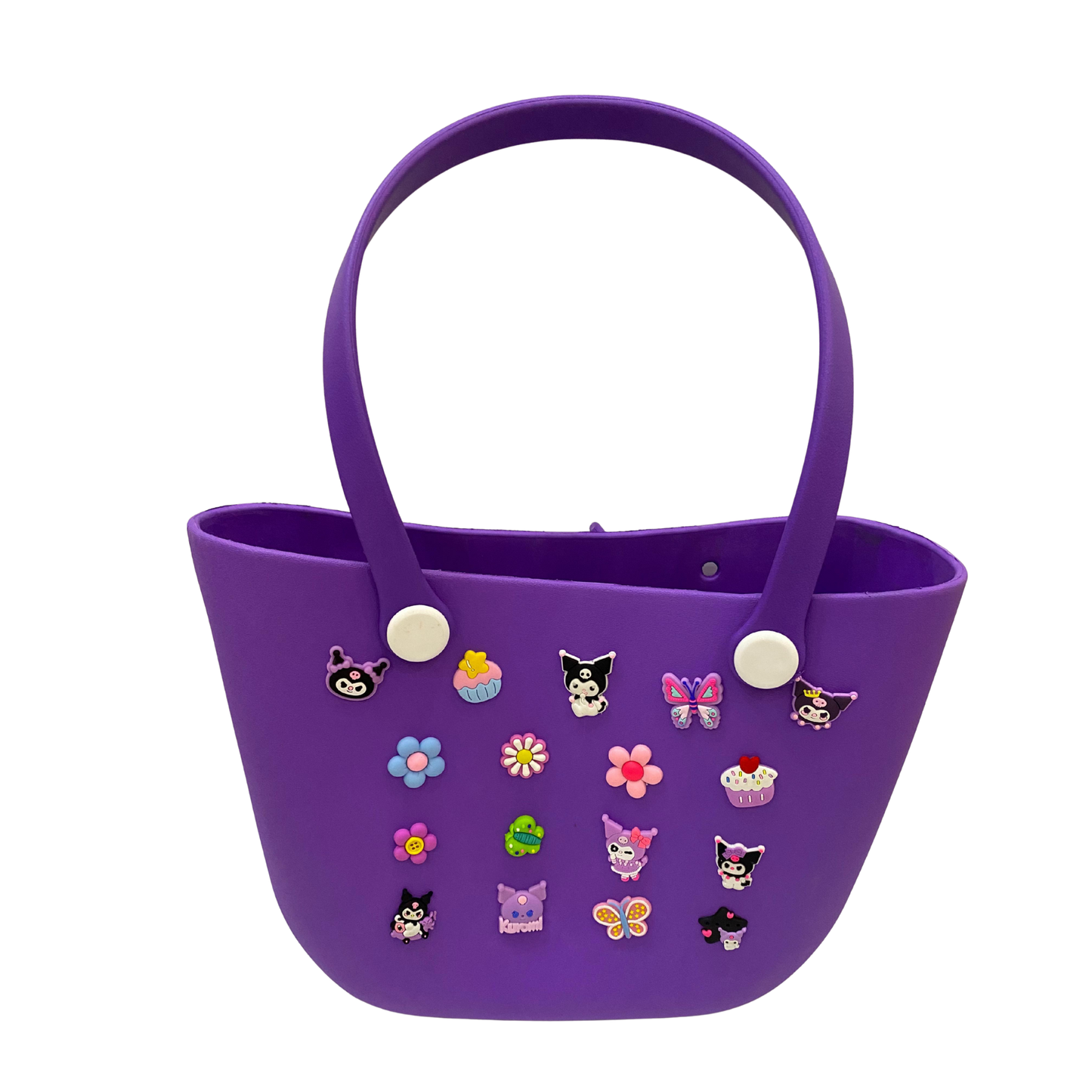 Dark Purple Croc Tote Bag