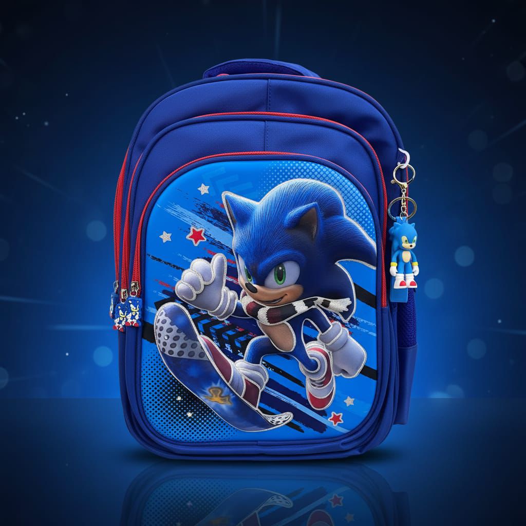 Glitter 3D Sonic Backpack