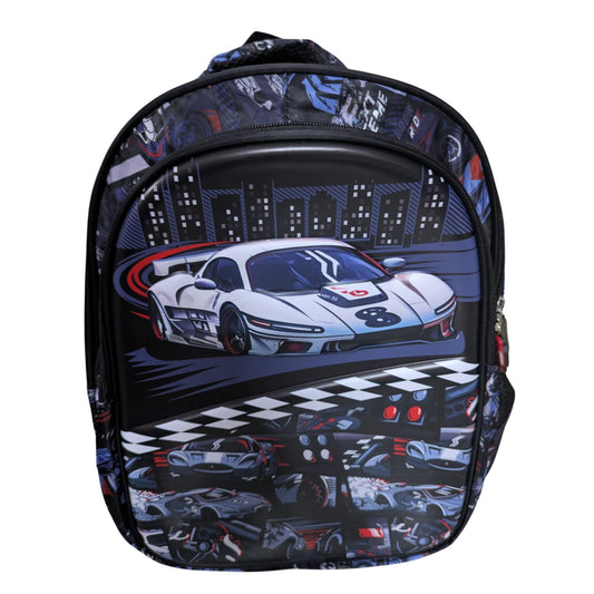 Adorable Black Car School Bag