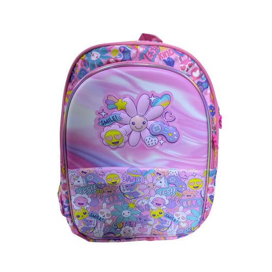 Adorable Pink Sunflower School Bag