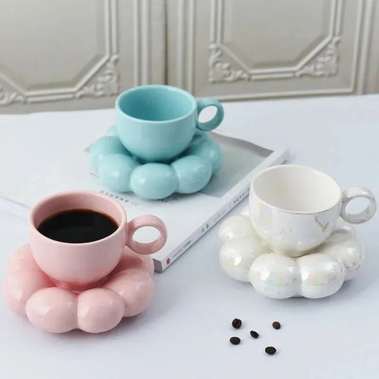 Adorable sunflower mug & saucer set