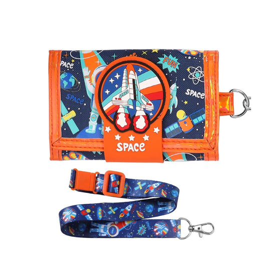 Vest series spaceship wallet with long strep