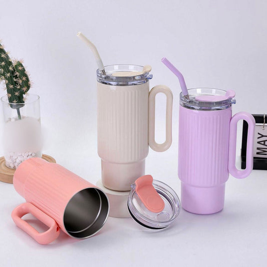 Long Handle Insulated Tumbler