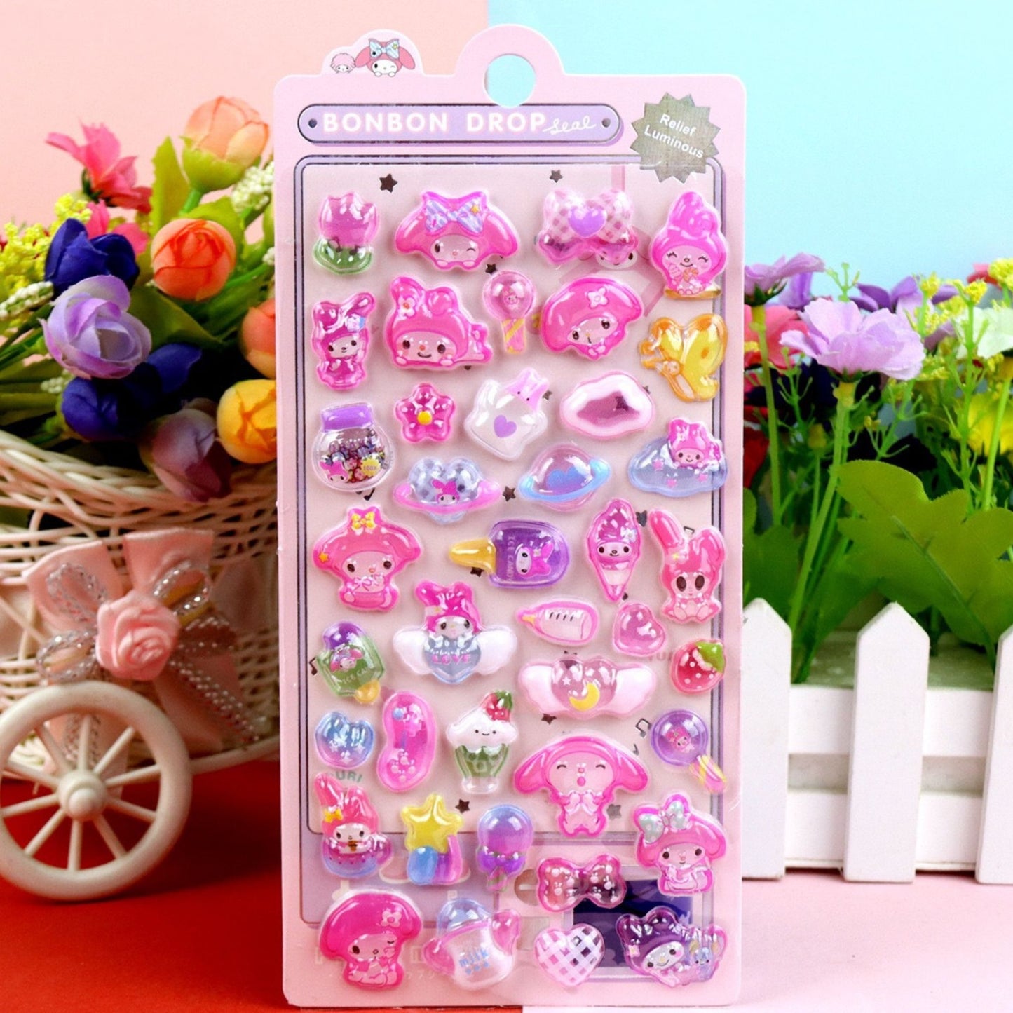 Sanrio padded stickers