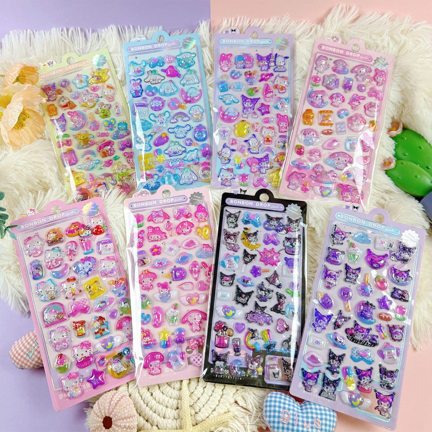 Sanrio padded stickers