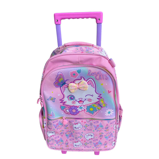 Vest series Cat Theme Trolley Backpack