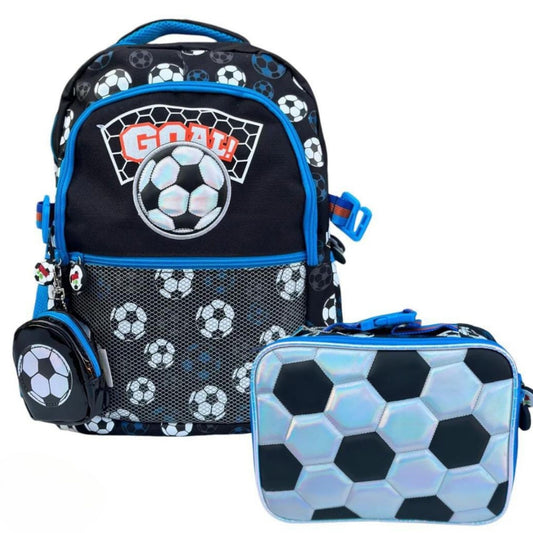 Adorable Football 3 piece backpack set