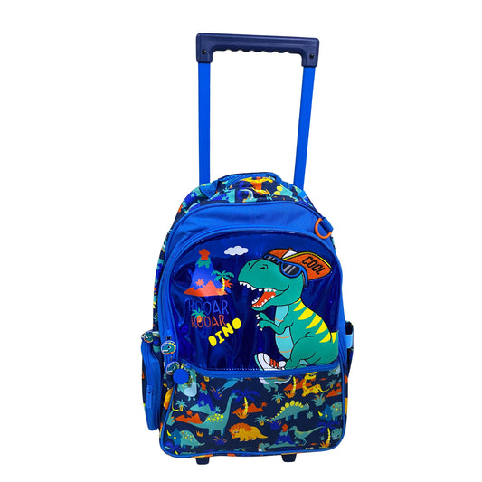 Vest Series Dino Theme Trolley Backpack