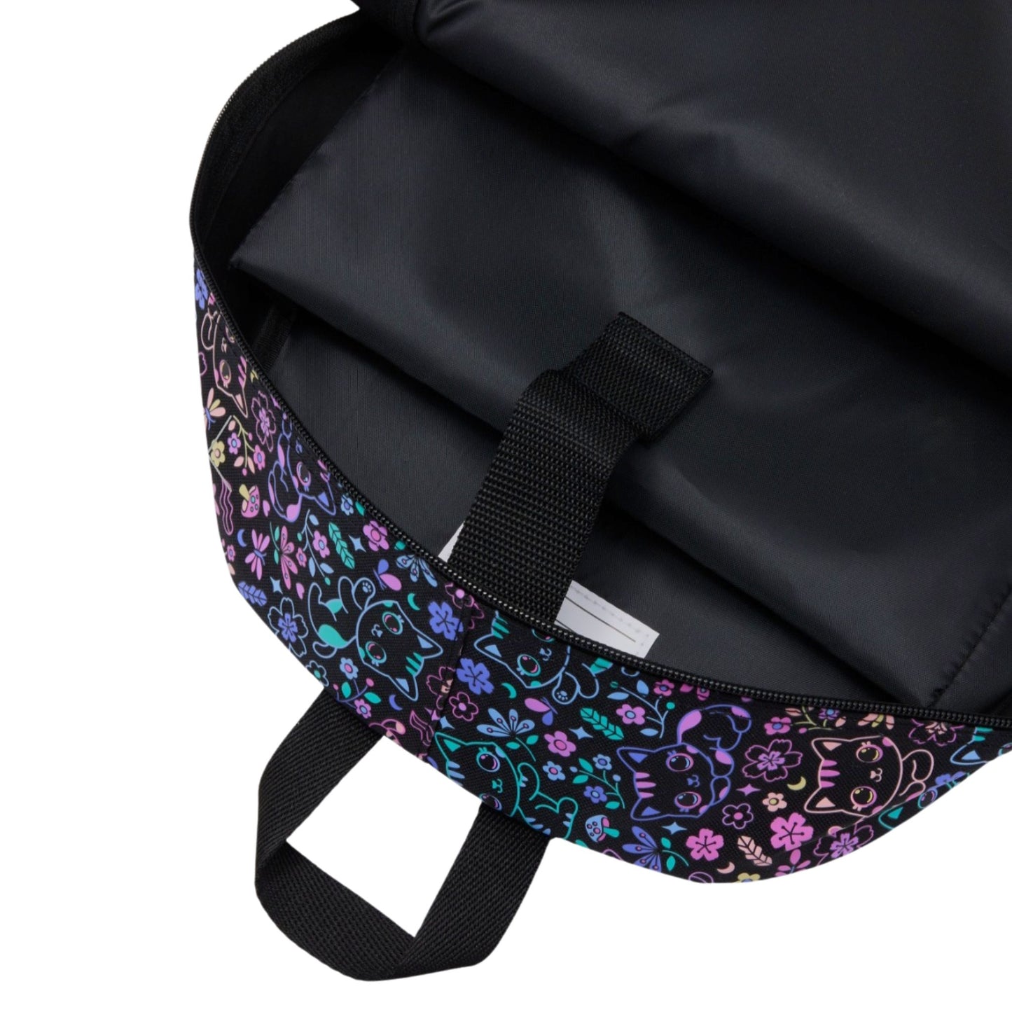Smiggle open eye cat backpack