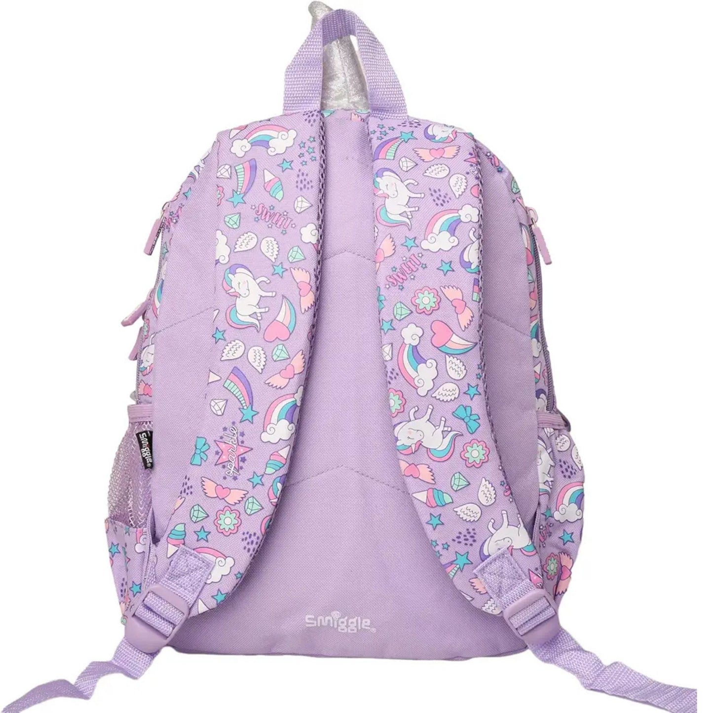 Smiggle Purple Wing backpack