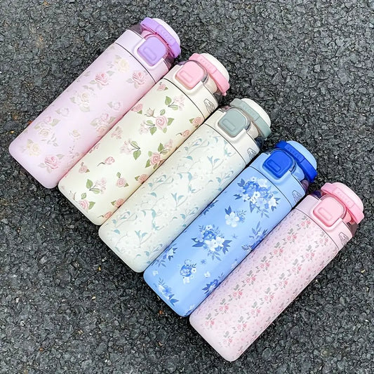 Insulated Floral Water Bottles