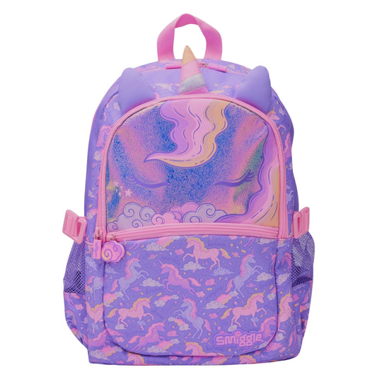 Smiggle purple unicorn backpack