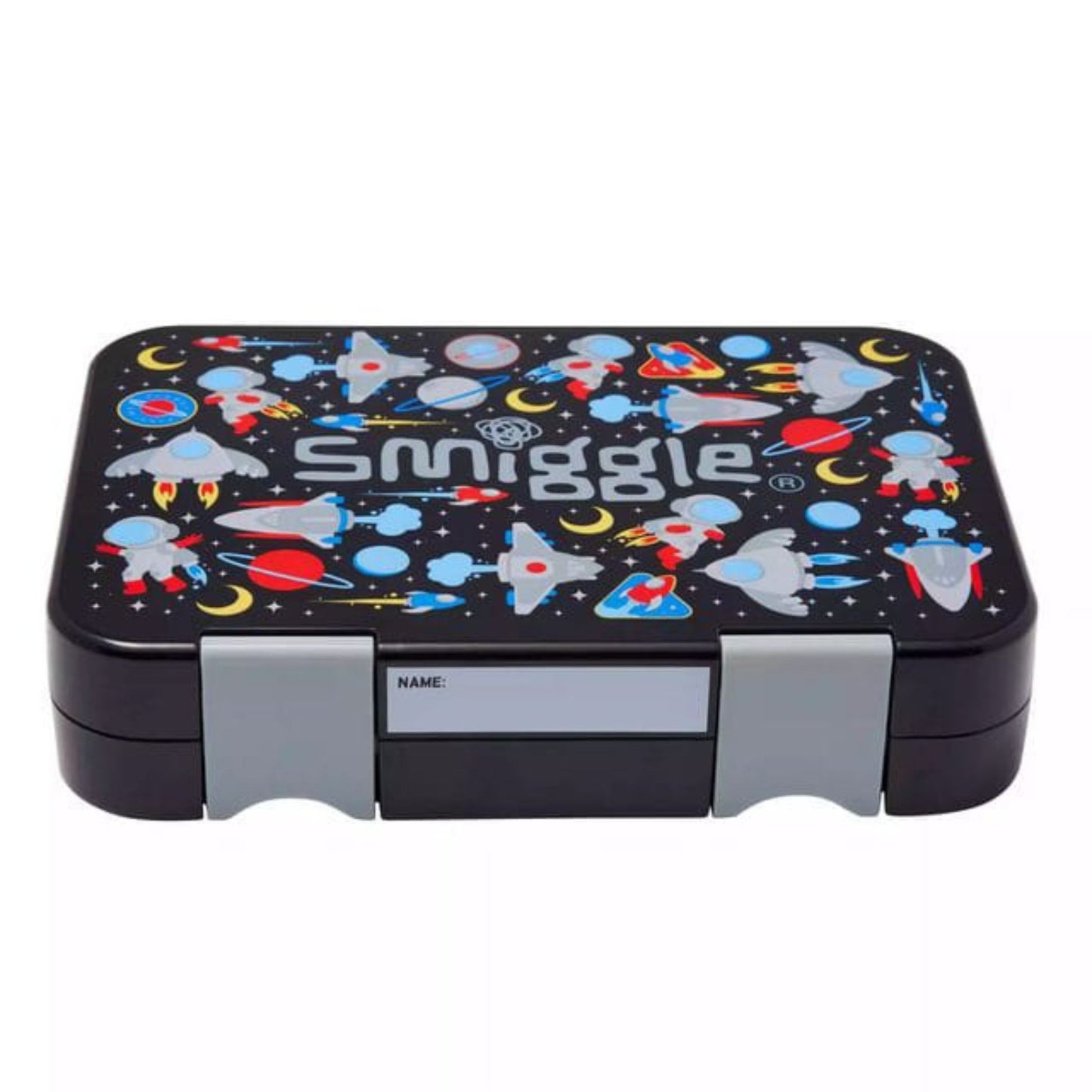 Smiggle Black Space Bento Lunch Box