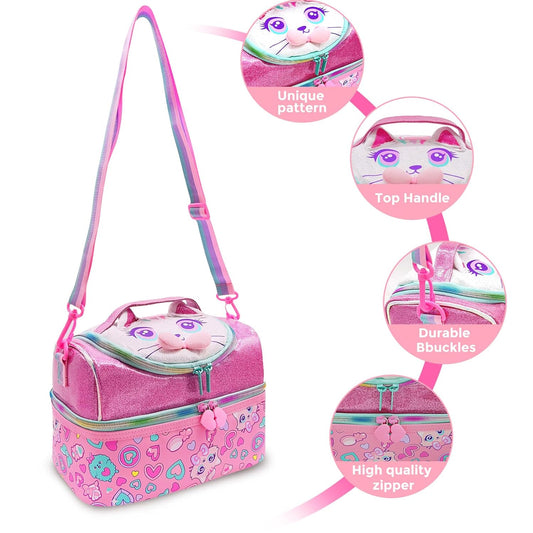 Vest Series Cat Theme Lunch Bag