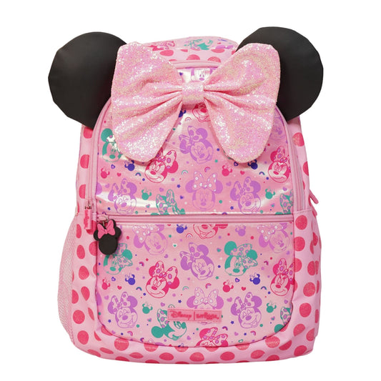 Smiggle Pink Mini Mouse theme backpack