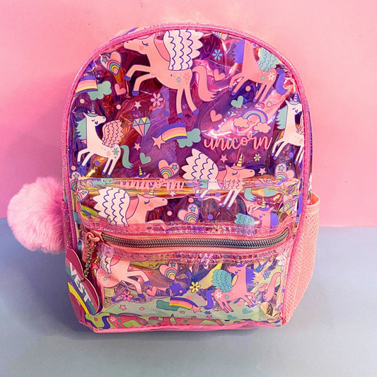 Holographic vest series unicorn picnic backpack