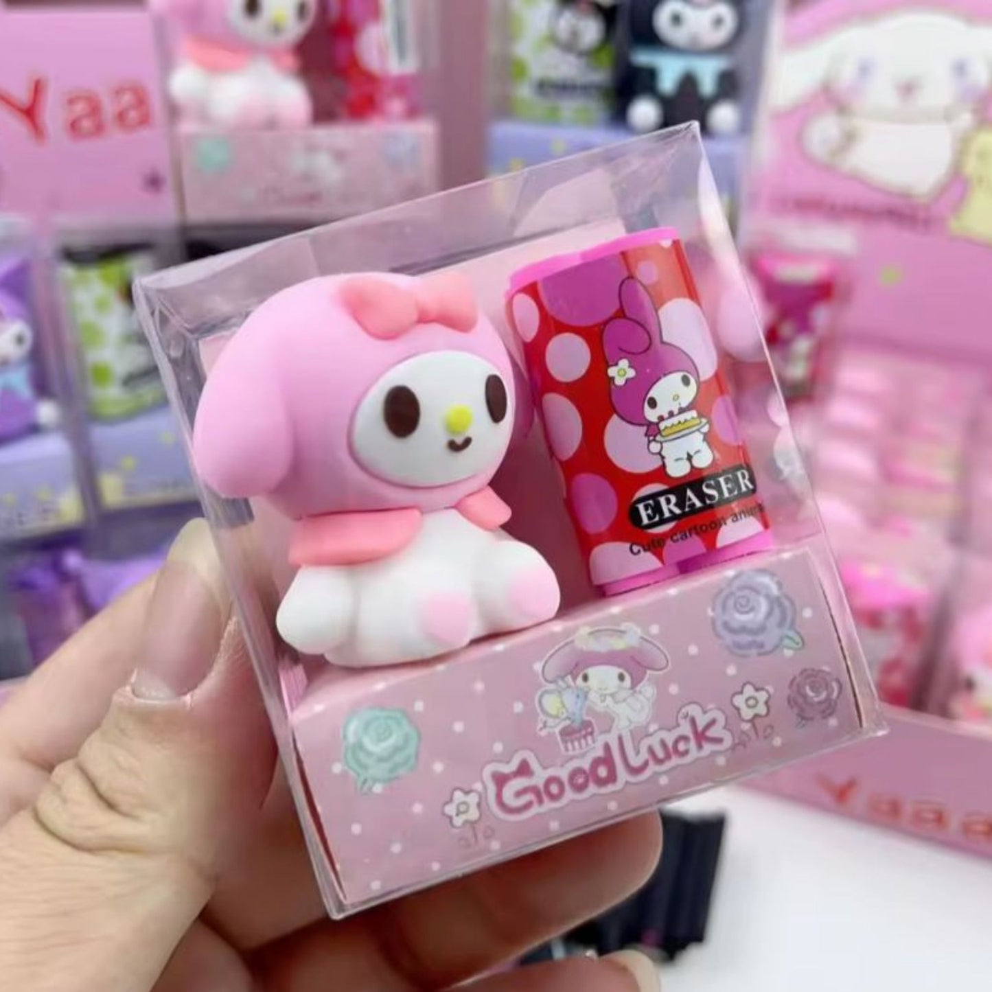 Sanrio eraser plus sharpener