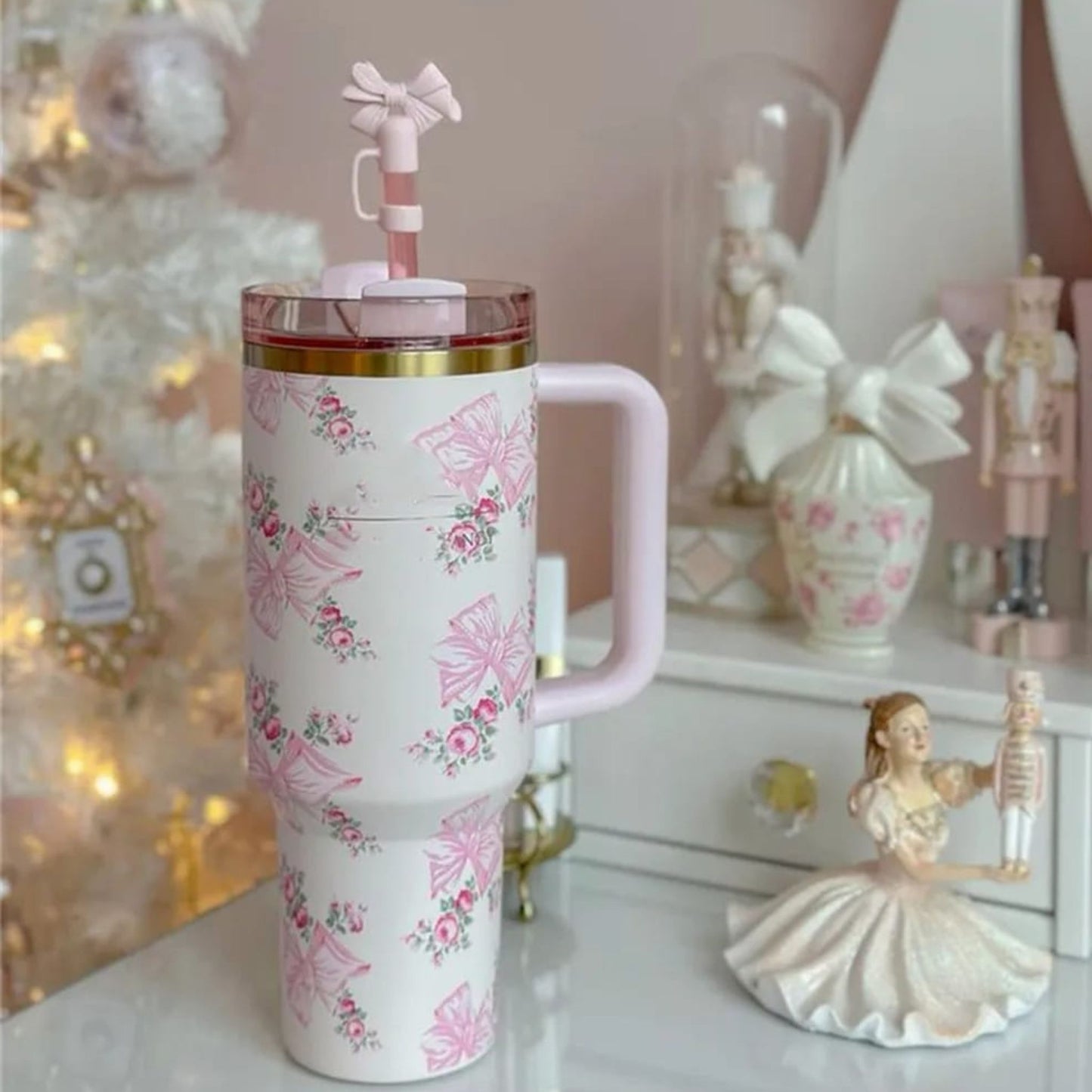 Stanley Pink Bow Tumbler